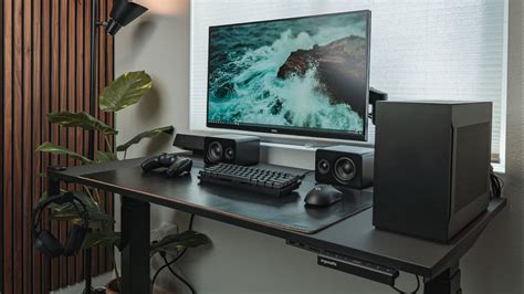 All Black Gaming Desk Setup - YouTube