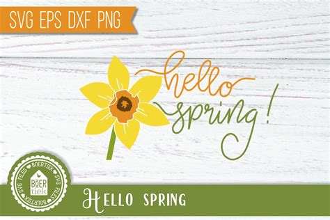 Hello Spring Graphic by Boertiek · Creative Fabrica