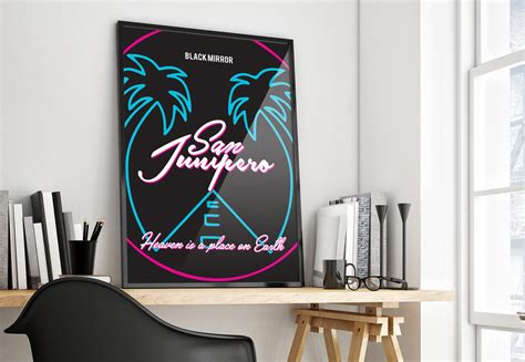 Black Mirror San Junipero Retro Minimalist Poster Print