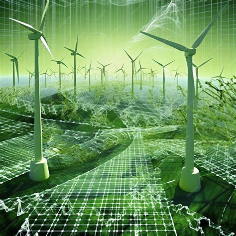 Premium AI Image | Photo of a striking depiction of green energy sources