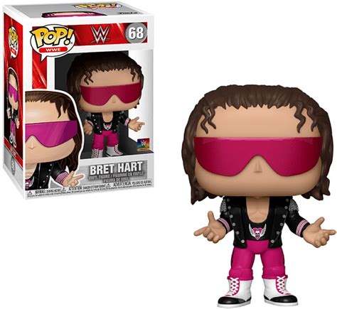 Funko WWE Wrestling POP WWE Bret Hart Vinyl Figure 68 with Jacket - ToyWiz