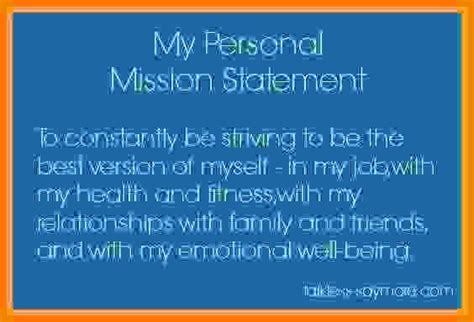 Personal Mission Statement Examples - MeganmcyJones