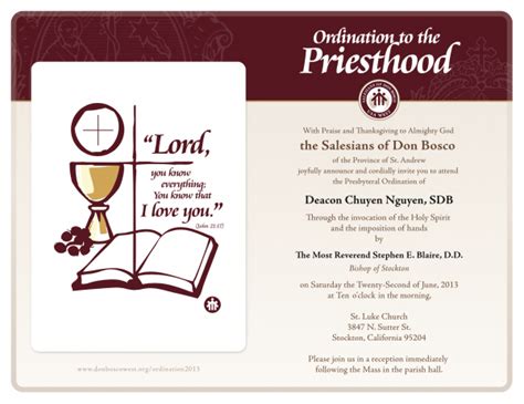 Priesthood Ordination Invitation Cards