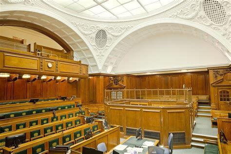 The dock inside Court No 1 in The Old Bailey, London, England [OC ...