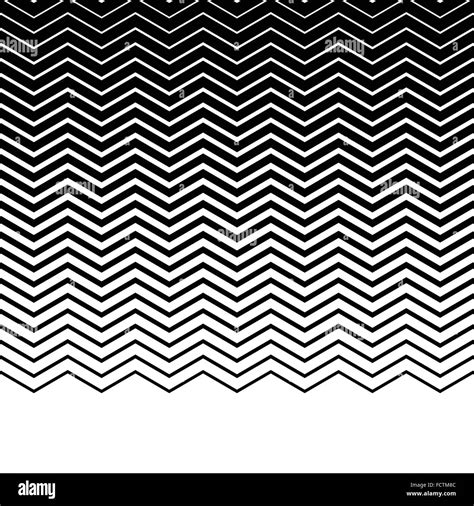 Wavy, zigzag, jagged lines. Horizontally repeatable monochrome pattern ...