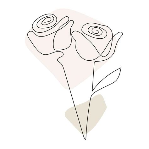 Rose flower line art. Contour drawing. Minimalism art. 11090454 Vector Art at Vecteezy