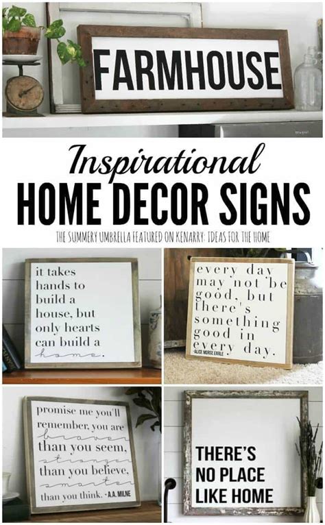 Inspirational Home Decor Signs: Rustic and Modern