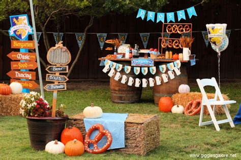 How to Host Backyard Oktoberfest Party - Giggles Galore