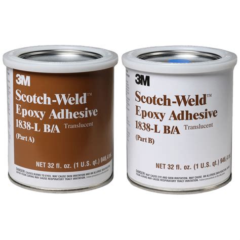 3M, 1838L, Ambient Cured, Epoxy Adhesive - 2JBW8|1838L - Grainger