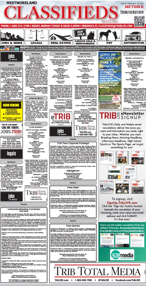 Pittsburgh Pennysaver - Trib Total Media Classifieds