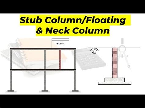 Stub column or Floating column and Neck column - YouTube