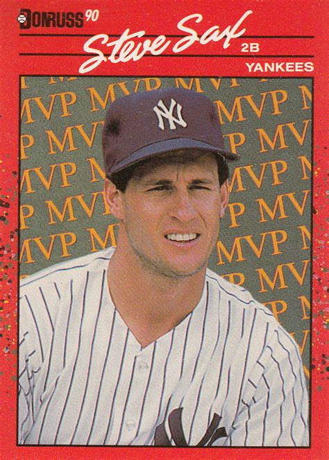 Steve Sax 1990 Donruss MVP Card #BC-22 - Baseball Cards