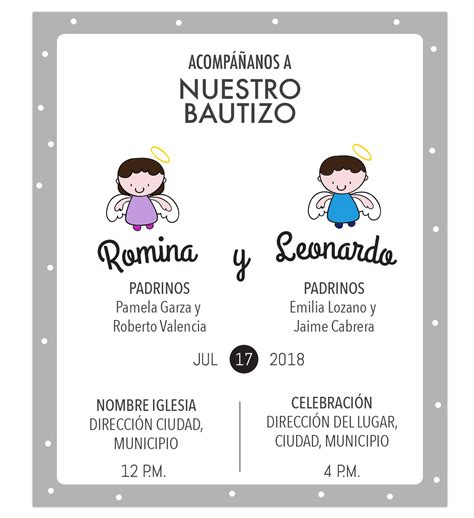 Invitaciones Para Bautizo Gratis Para Imprimir Casa