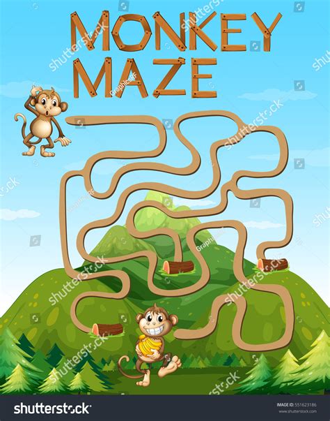 577 Monkey Maze Images, Stock Photos & Vectors | Shutterstock