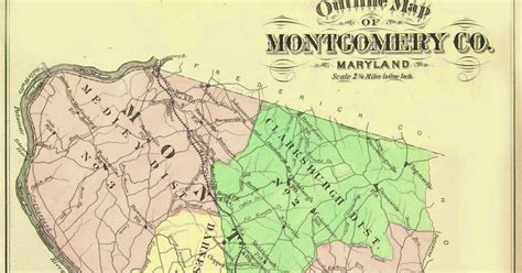 Maryland Maps and Photographs: 1878 Map of Montgomery County