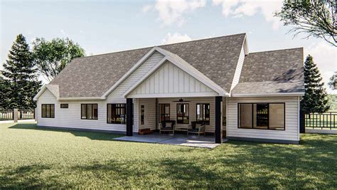 Modern-farmhouse House Plan - 3 Bedrooms, 2 Bath, 2400 Sq Ft Plan 52-392