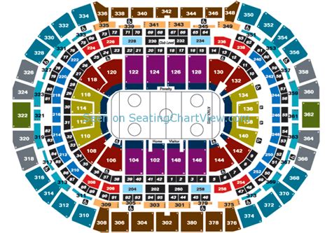 Pepsi Center, Denver CO - Seating Chart View