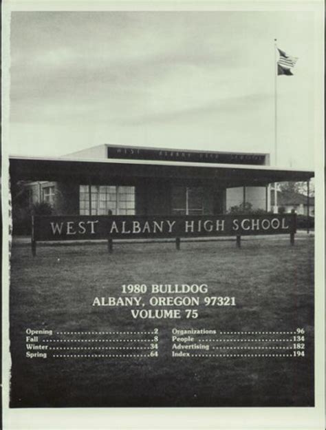 Explore 1980 West Albany High School Yearbook, Albany OR - Classmates