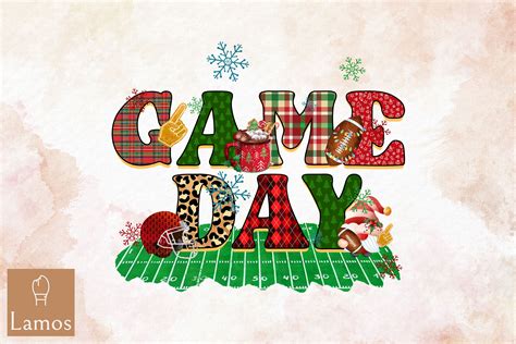 Gameday Football Christmas By Zemira | TheHungryJPEG