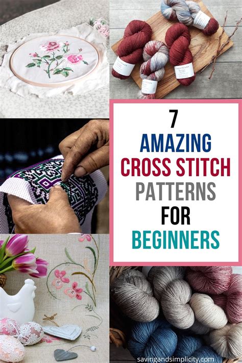 7 Amazing Cross Stitch Patterns For Beginners - Saving & Simplicity