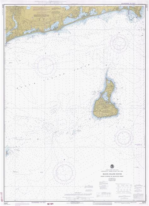 Block Island Sound Map 1978 | Etsy