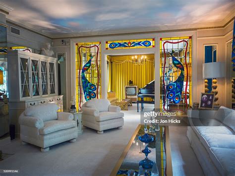 Interior Of Graceland Mansion Memphis Tennessee High-Res Stock Photo ...