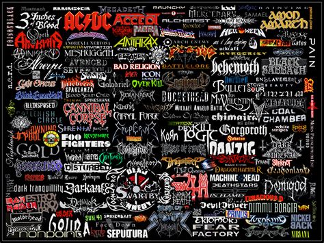 rock music art | Mostly Metal Logo Collage by ~WarZard on deviantART ...