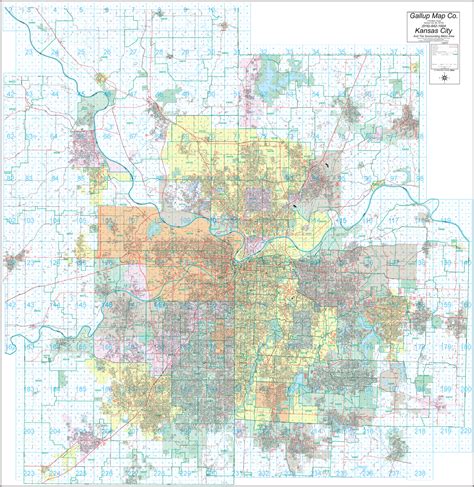 Zip Code Map Kansas City | Color 2018