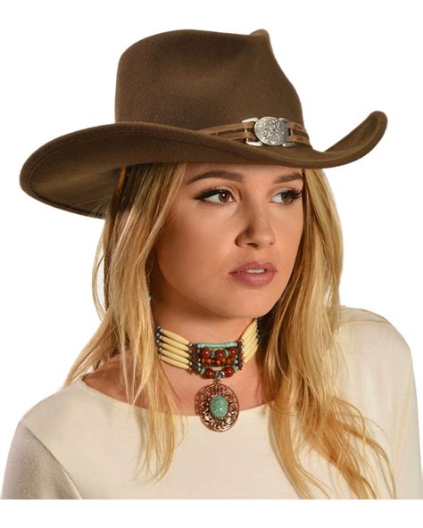 Juniper Brown Wool Felt Cowgirl Hat | Boot Barn