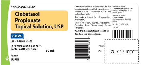 Clobetasol Topical Solution: Package Insert - Drugs.com