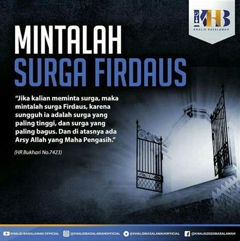 Mintalah Surga Firdaus