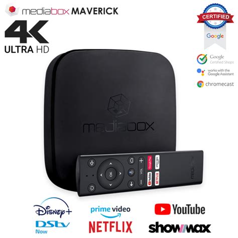 Mediabox Maverick 4K Ultra HD Android TV Box - HiFi Corporation