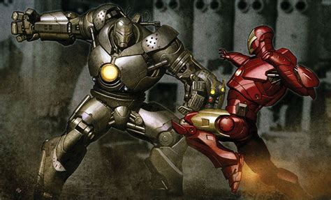 Marvel Iron Man vs Iron Monger Art Print by Sideshow Collect | Iron man kunst, Iron man, Iron ...