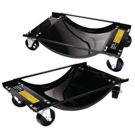 Pro-Lift Heavy-Duty 1000 lbs. Capacity Car Steel Wheel Dollies Up to 12 in. Wheel Pair T-3310 ...