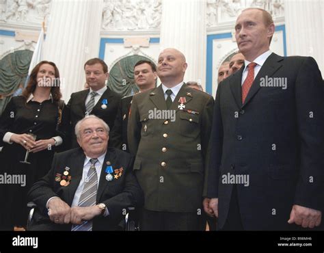 Russian President Vladimir Putin right presented state awards to ...