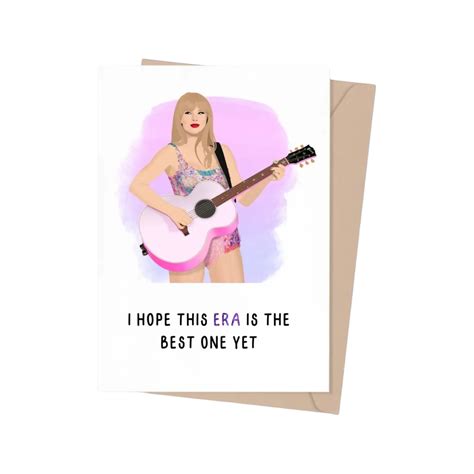 Taylor Swift Best Era Yet Birthday Card Shop Trimmings Cards - Birthday King Birthday, 14th ...