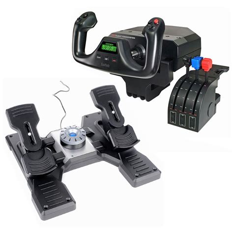 Accessories Logitech G Saitek PRO Flight Bundle Yoke System and Rudder ...