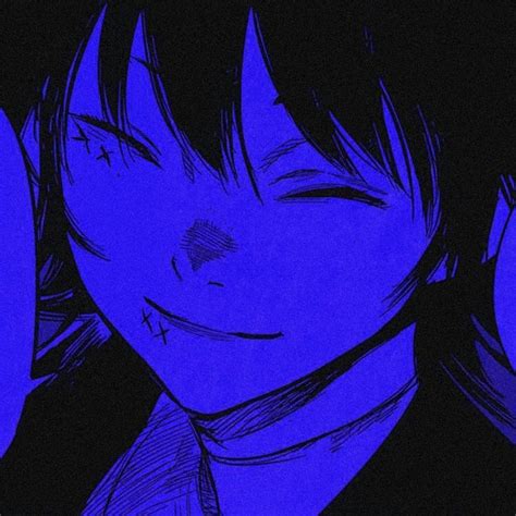 Blue pfp | Blue anime, Blue poster, Blue aesthetic