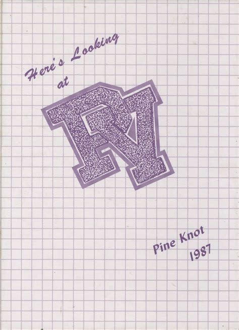 1987 yearbook from Pine Valley Central High School from South dayton ...