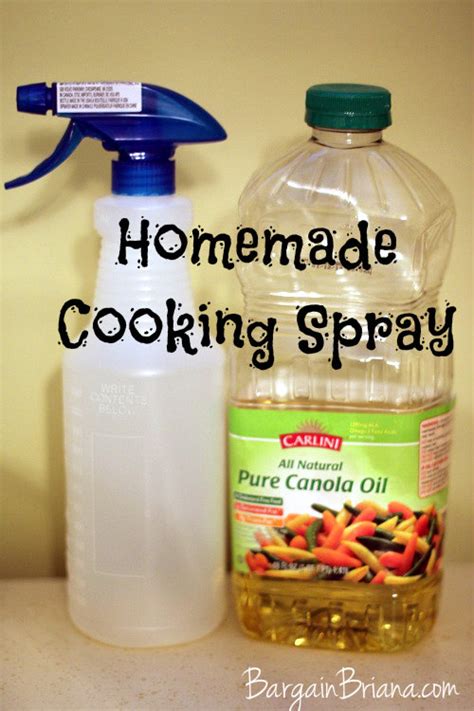 How to Make Your Own Cooking Spray - BargainBriana