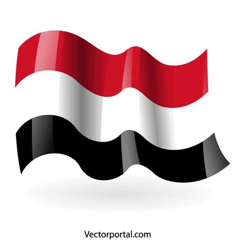 Flag of Yemen Royalty Free Stock SVG Vector and Clip Art