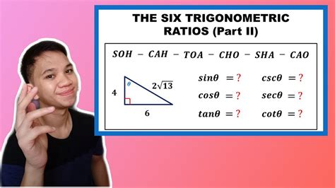 [TAGALOG] Grade 9 Math Lesson: HOW TO FIND THE SIX TRIGONOMETRIC RATIOS OR FUNCTIONS? (PART II ...