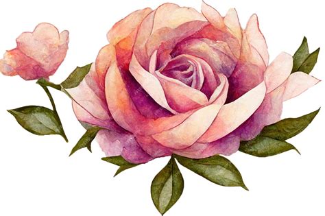 Premium Photo | Watercolor roses clip art