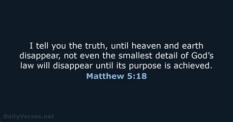 Matthew 5:18 - Bible verse (NLT) - DailyVerses.net