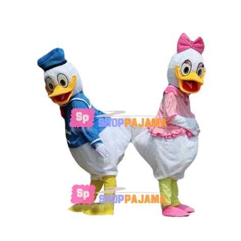 Classic Version Of Donald Duck & Daisy Duck Mascot Costume