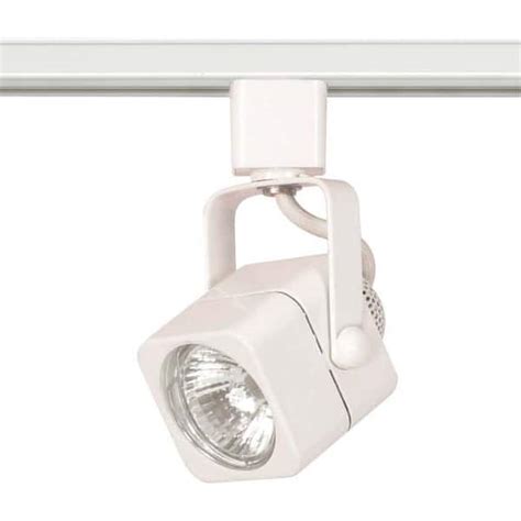 SATCO 1-Light MR16 120-Volt Square White Track Lighting Head TH312 ...