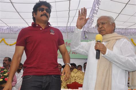 Nagarjuna attends Akkineni Nageswara Rao (ANR) Birthday Celebrations on 19th September 2011 ...