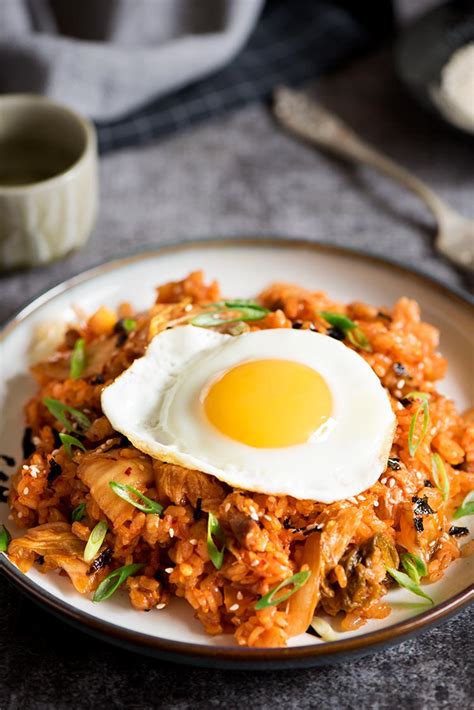 Spicy Kimchi Pork Belly Fried Rice | Curious Nut