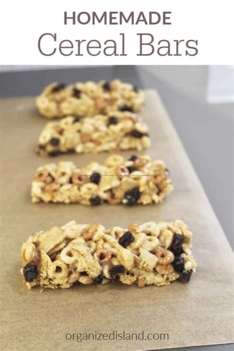 Homemade Cereal Bars - Organized Island