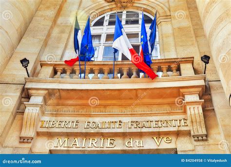 The Inscription, Motto of the French Revolution and the National Stock Photo - Image of fagalite ...